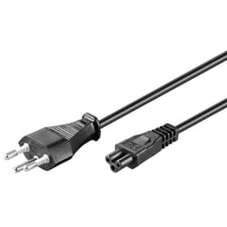 Microconnect PE160818 câble électrique Noir 1,8 m Prise d'alimentation type J Coupleur C5