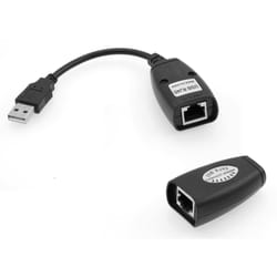 Microconnect USB CAT5e UTP 60m Émetteur et récepteur réseau Noir