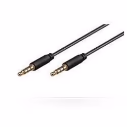 Microconnect IPOD012, 3,5mm, Mâle, 3,5mm, Mâle, 1 m, Noir