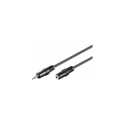 Microconnect Audio 2.5mm M / F - 2M câble audio 2,5 mm Noir