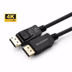 Microconnect DP/DP 1.8 m, 1,8 m, DisplayPort, DisplayPort, Mâle, Mâle, 4096 x 2160 pixels
