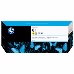 HP 81 cartouche d'encre jaune teintée DesignJet, 680 ml, Encre à colorant, 680 ml, 1 pièce(s)