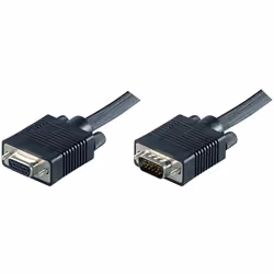 Microconnect MONGH2B, 2 m, VGA (D-Sub), VGA (D-Sub), Mâle, Femelle, Noir