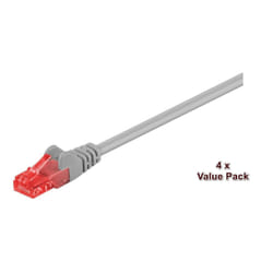 Microconnect UTP Cat6 20m Grey câble de réseau Gris U/UTP (UTP)