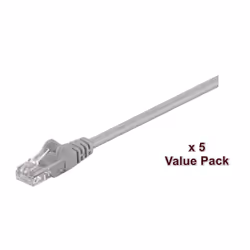 Microconnect UTP Cat5E 15m Grey, 15 m, Cat5e, U/UTP (UTP)