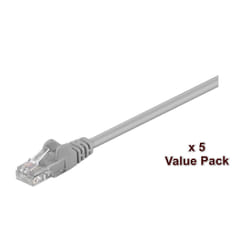 Microconnect UTP Cat5E 15m Grey câble de réseau Gris U/UTP (UTP)