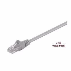 Microconnect UTP Cat5E 1m Grey, 1 m, Cat5e, U/UTP (UTP)