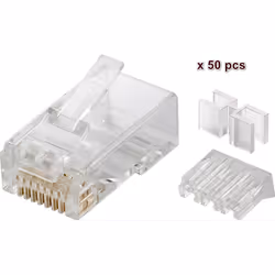 Microconnect KON505-50, RJ45, Translucide, 10 g, 50 pièce(s), 133 mm, 91 mm
