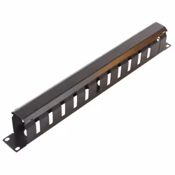 Microconnect CABLEMANA-2, Noir, Métal, 1U, 48,3 cm (19"), 482,6 mm, 500 g
