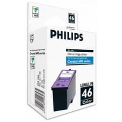 Philips Crystal 46 cartouche d'encre 1 pièce(s) Rendement élevé (XL) Cyan, Magenta, Jaune