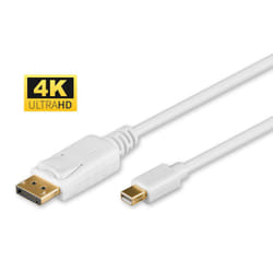 Microconnect Mini DP - Displayport, 2m, M/M Mini DisplayPort Blanc