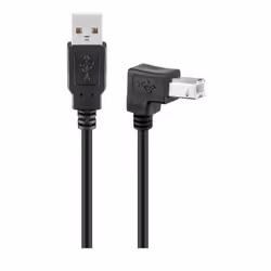 Microconnect 2m USB2.0 A-B, 2 m, USB A, USB B, USB 2.0, Mâle/Mâle, Noir