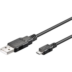 Microconnect USBABMICRO5 câble USB 5 m USB 2.0 USB A Micro-USB B Noir