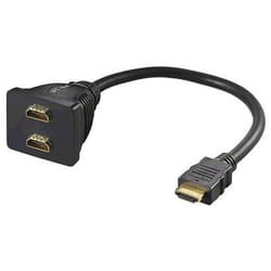 Microconnect HDM19M19F19F câble HDMI 0,2 m HDMI Type A (Standard) Noir