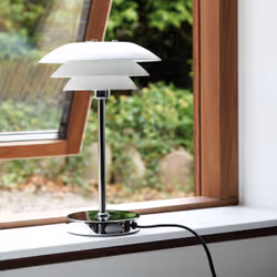 Dyberg Larsen DL20 lampe de table G9 33 W Noir, Blanc