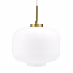 Dyberg Larsen Arp, 1 ampoule(s), E27, IP20, Laiton, Opaque, Blanc