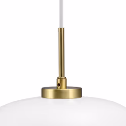 Dyberg Larsen Arp éclairage de plafond Laiton, Opaque, Blanc E27
