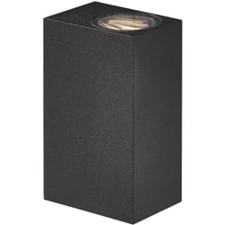 Applique murale asbol Kubi Aluminium Noir, H.15 - IP44 - led Module / Nordlux Extérieur