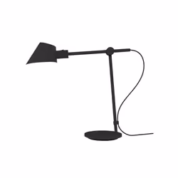 Nordlux Stay Long Table, Noir, Métal, Chambre à coucher, Home office, Salon, Noir, IP20, E27