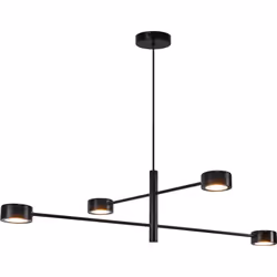 Nordlux - Spoterie clyde 4-Rail Métal Noir, H.9.3 - IP20 - led Module / Intérieur
