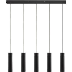 Suspension tilo 5-Spot Métal Noir, H.24.6 - IP20 - GU10 / Nordlux Intérieur