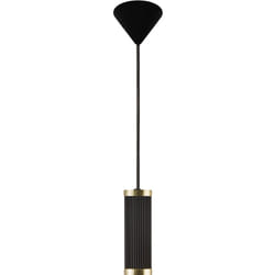 Suspension GALLOWAY Métal Noir/laiton, H.16.8 - IP20 - E27 /Nordlux Intérieur