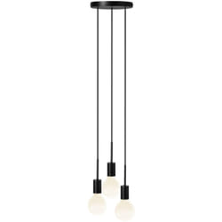 Nordlux - Suspension paco 3-Spot Métal Noir, H.17.3 - IP20 - E27 / Intérieur
