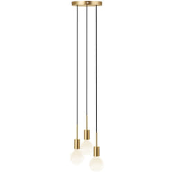 Nordlux - Suspension paco 3-Spot Métal Laiton, H.17.3 - IP20 - E27 / Intérieur