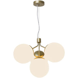 Suspension ivona 4-Spot Verrerie Laiton, H.41.5 - IP20 - E27 / Nordlux Intérieur