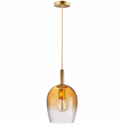La série Uma ajoute une touche moderne et décorative à la suspension classique. L'abat-jour en verre soufflé à la bouche prés ...