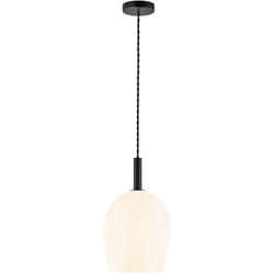 Nordlux - Suspension uma 18 Verrerie Opale, H.30.5 - IP20 - E27 / Intérieur