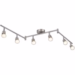 Le plafonnier sur rail Avenue au design classique fournit un éclairage pratique, adapté à la plupart des pièces de la maison. ...