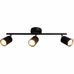 Simple et élégant luminaire sur rail avec 3 spots. Une lampe aussi élégante qu'abordable qui diffuse un bon éclairage.