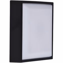 L'applique murale carrée Oliver émet une belle lumière diffuse qui peut être personnalisée avec les deux caches inclus pour c ...