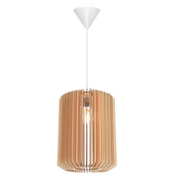 Nordlux - Suspension asti 30 Bois Nature (marron), H.40 - IP20 - E27 / Intérieur