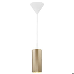 Suspension - Nordlux - Alanis - Métal - Jaune - H15cm Ø6cm Câble 150cm