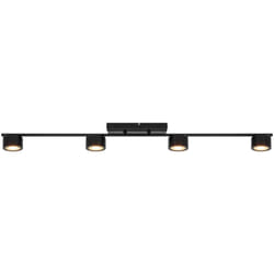 Spoterie clyde 4-Rail Métal Noir, H.10 - IP20 - led Module / Nordlux Intérieur