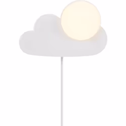 Skyku a la forme d'un adorable nuage doux et est parfait pour une chambre d'enfant ou une crèche. Le dôme en verre émet une l ...