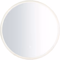 Cet élégant miroir de salle de bain crée un bel effet de rétroéclairage sur le mur et émet une belle lumière lorsque vous vou ...