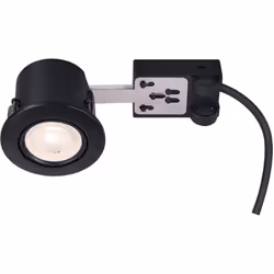 Spot encastrable Mixit Pro de Nordlux avec surface en acier brossé. Le spot peut être monté directement dans l'isolation. Con ...