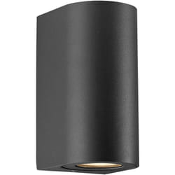 Applique murale canto Maxi 2 Aluminium Seaside noir, H.17.2 - IP44 - GU10 / Nordlux Extérieur