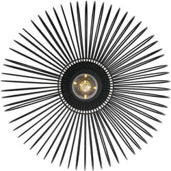 Plafonnier BERONI Métal Noir, H.15 - IP20 - E27 /Nordlux Intérieur