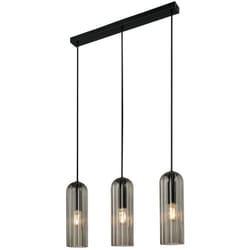 Nordlux - Suspension miella 3-Rail Verrerie Smoked, H.30 - IP20 - E27 / Intérieur