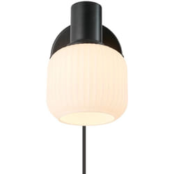 Nordlux - Applique murale milford Mini Verrerie Noir, H.16.5 - IP20 - E14 / Intérieur
