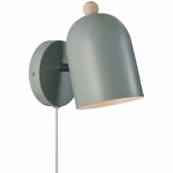 Gaston est une applique murale aux lignes épurées, disponible en quatre jolies couleurs discrètes. L'abat-jour arrondi est su ...