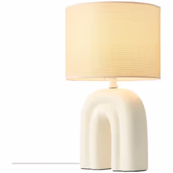 Haze est une lampe de table à la forme magnifique : un mélange entre la base en céramique et l'abat-jour en tissu. La forme r ...
