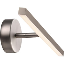 Nordlux - Applique murale ip S13 40 Métal Acier Brossé, H.9 - IP44 - led Module / Intérieur