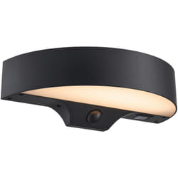 Nordlux - Applique murale Monay Round Solar Matière plastique Noir, H.7,4 IP44 SolarLed / Extérieur