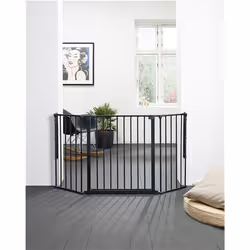 Baby Dan 56216-2600-10 barrière de sécurité bébé Polyéthylène, Acier Noir