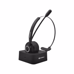 Sandberg Bluetooth Office Headset Pro, Sans fil, Bureau/Centre d'appels, Casque, Noir